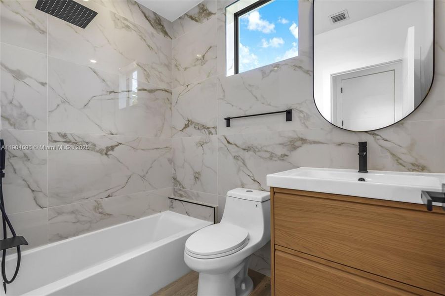 Furnished interior view inside a new home in , Miami (Image 5).