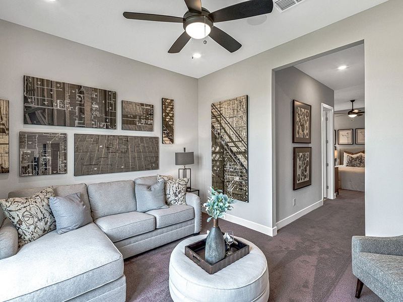 Representative furnished interior of a home built from the Palisade by Taylor Morrison in Avalon at Friendswood, Friendswood (Image 10).