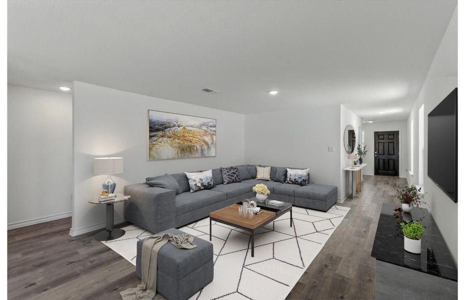 Representative furnished interior of a home built from the Afton by Centex in Davis Ranch, San Antonio (Image 9).