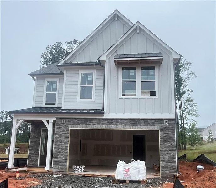 In-progress construction of a new home in , Canton, GA (Image 33).