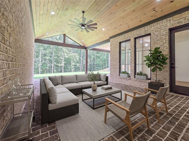 Exterior details and patio area of a home in , Winder (Image 4).