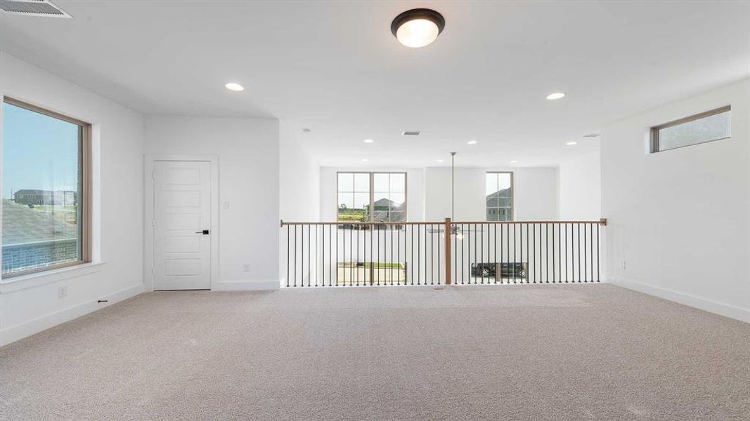 Spacious, unfurnished interior of a new home in The Heights At Uptown Celina 45', Celina (Image 20). Spacious, unfurnished interior of a new home in The Heights At Uptown Celina 45', Celina (Image 20).