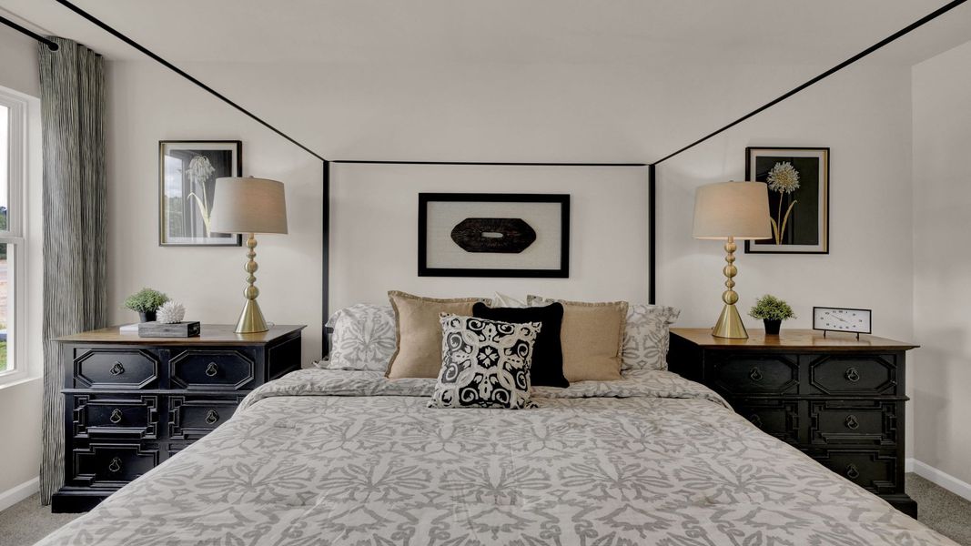 Furnished interior view inside a new home in Fox Hollow, Dalton (Image 25).