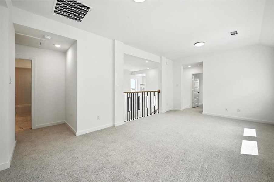 Spacious, unfurnished interior of a new home in Pecan Square: 40ft. lots, Northlake (Image 14). Spacious, unfurnished interior of a new home in Pecan Square: 40ft. lots, Northlake (Image 14).