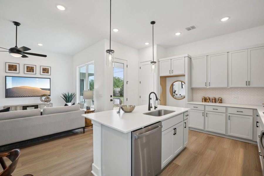 Furnished interior view inside a new home in Novel, Austin (Image 31).