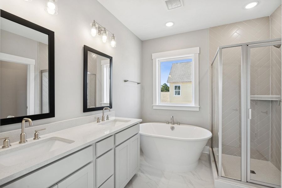 Furnished interior view inside a new home in Point Hope - Cottage Collection, Charleston (Image 4). Furnished interior view inside a new home in Point Hope - Cottage Collection, Charleston (Image 4).