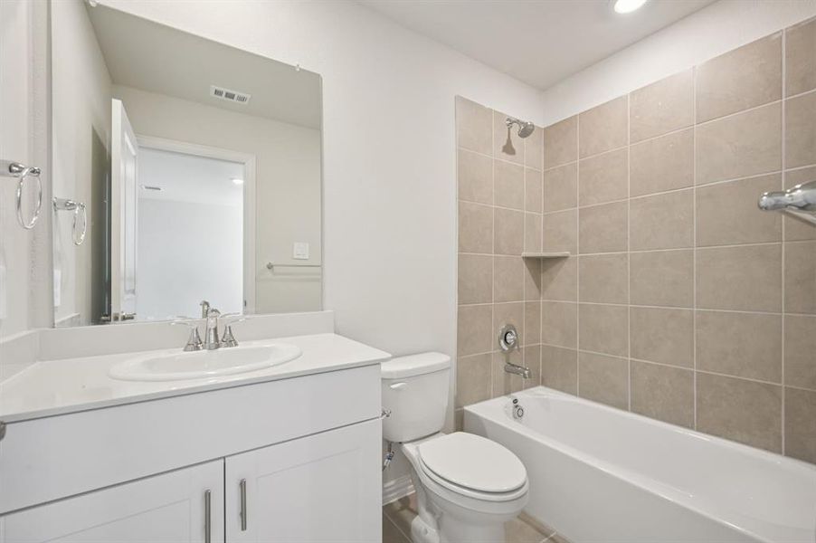 Furnished interior view inside a new home in Lakehaven - Premier Series, Farmersville (Image 6).