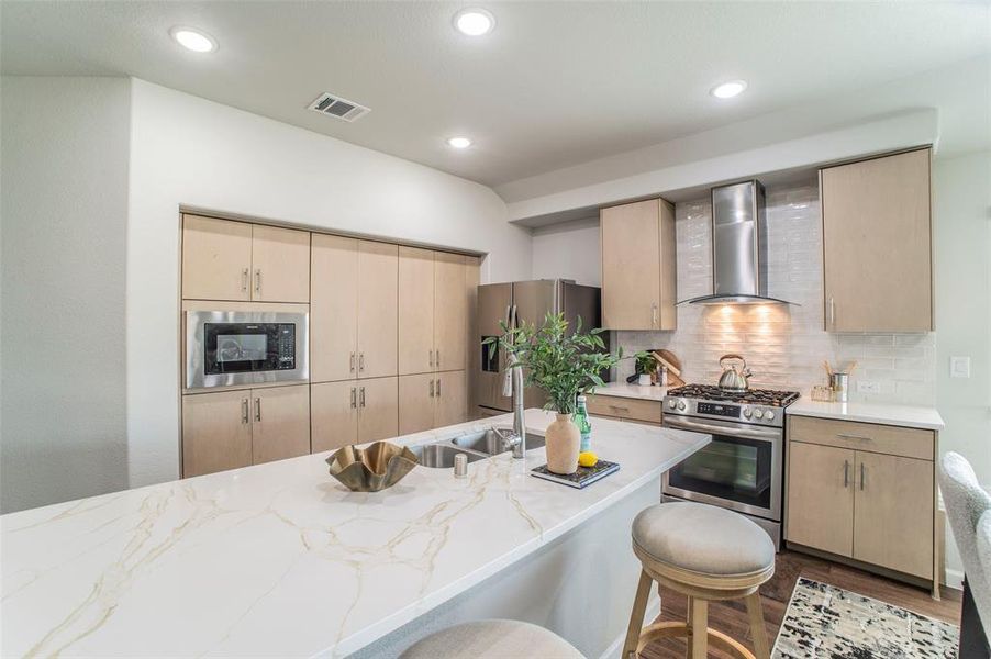 Furnished interior view inside a new home in , Aubrey (Image 6).