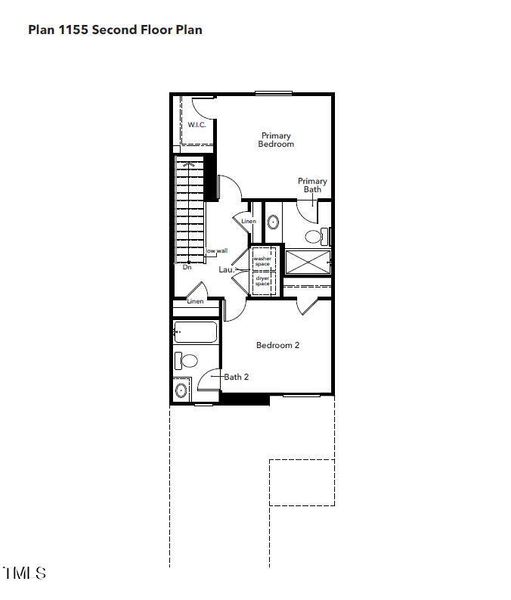 RR - plan 1155 second floor