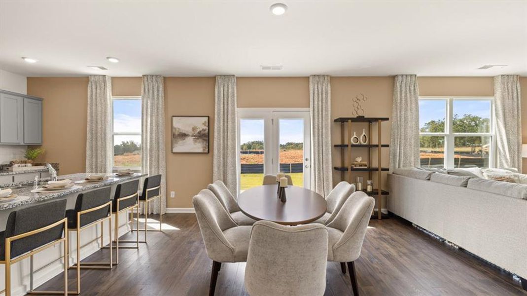Furnished interior view inside a new home in Teamon Pointe, Griffin (Image 29).