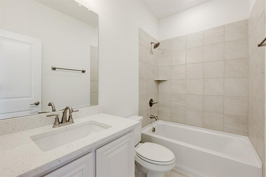 Furnished interior view inside a new home in Wildflower Ranch 60-65, Justin (Image 13). Furnished interior view inside a new home in Wildflower Ranch 60-65, Justin (Image 13).