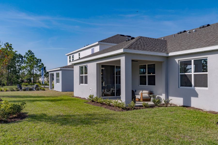 Covered Lanai for Outdoor Living in Central Florida Home
