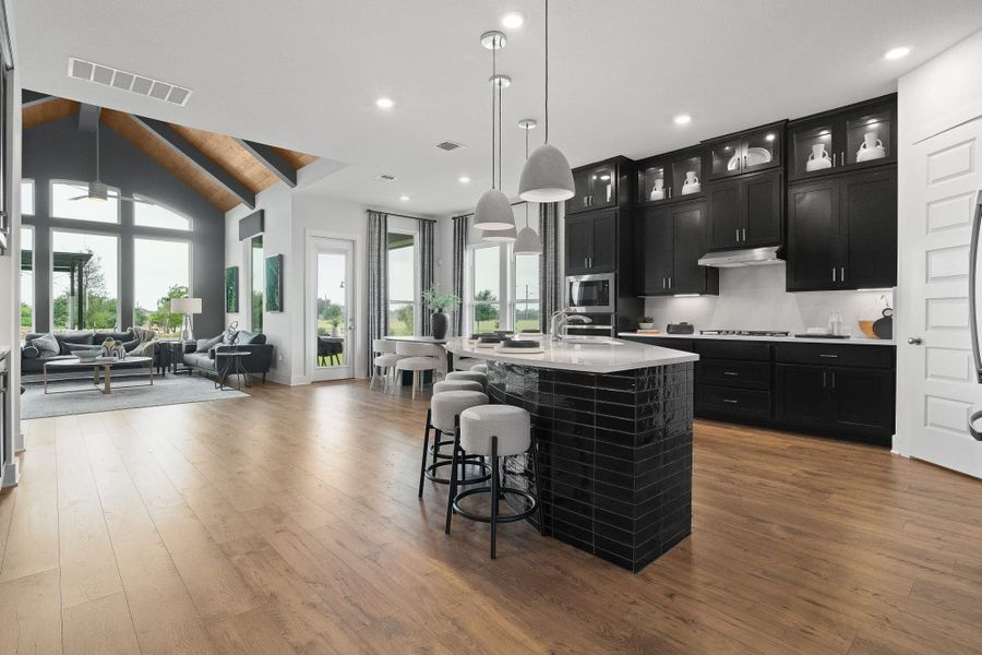 Furnished interior view inside a new home in Elyson, Katy (Image 13).