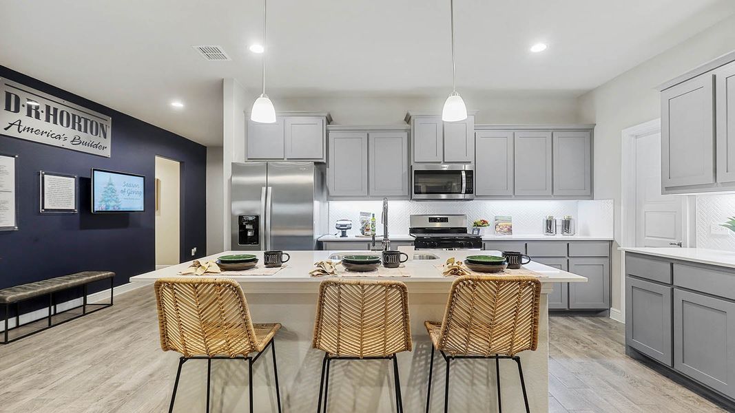 Furnished interior view inside a new home in Sandstone Estates, Granbury (Image 10). Furnished interior view inside a new home in Sandstone Estates, Granbury (Image 10).