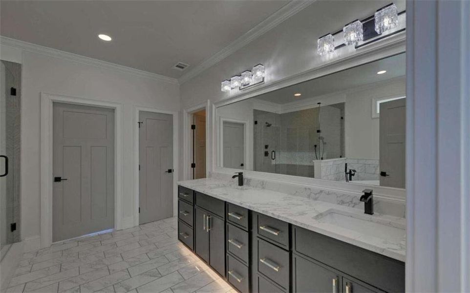 Furnished interior view inside a new home in , Clarkesville (Image 15).