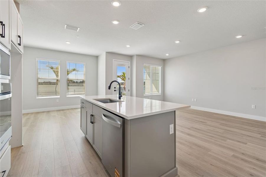 Furnished interior view inside a new home in Emerald Landing at Waterside at Lakewood Ranch – Towns, Sarasota (Image 10).