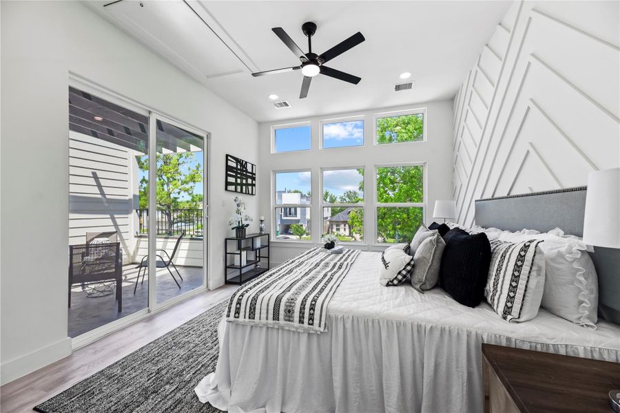 Furnished interior view inside a new home in , Houston (Image 17).