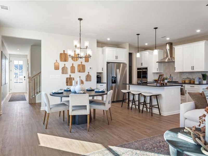 Furnished interior view inside a new home in The Village at Shallowford, Kennesaw (Image 35). Furnished interior view inside a new home in The Village at Shallowford, Kennesaw (Image 35).