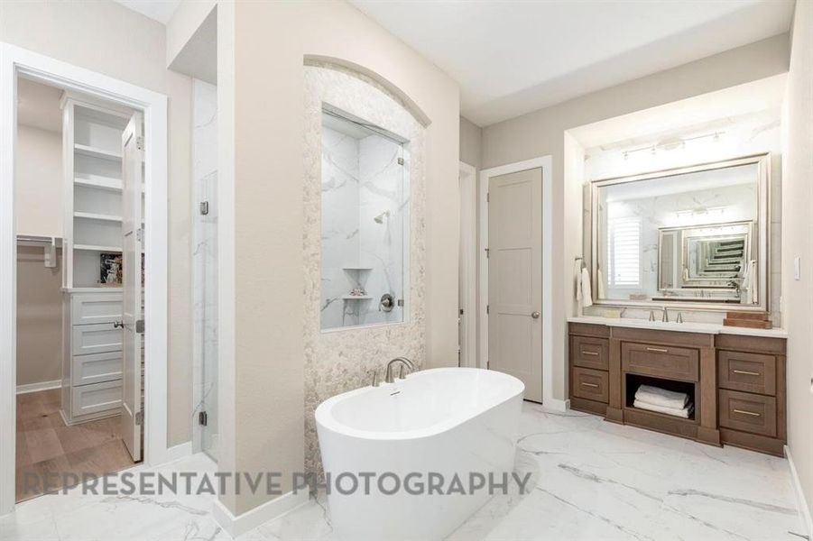 Furnished interior view inside a new home in Mustang Lakes, Celina (Image 4).