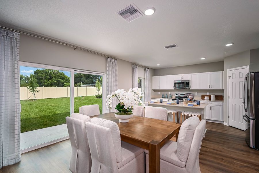 Furnished interior view inside a new home in Scenic Terrace, Haines City (Image 7).