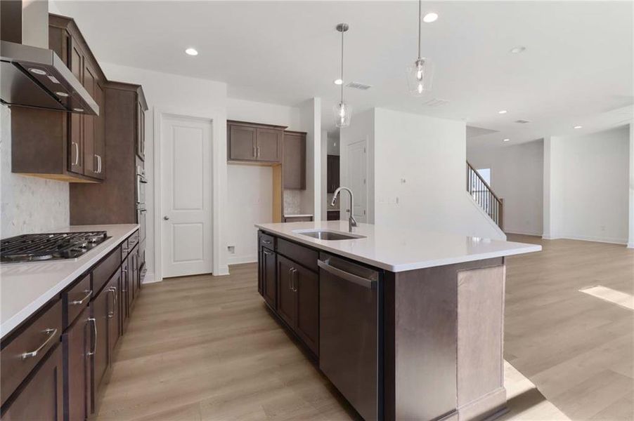 Furnished interior view inside a new home in East Harbor II at Chestatee, Dawsonville (Image 32).