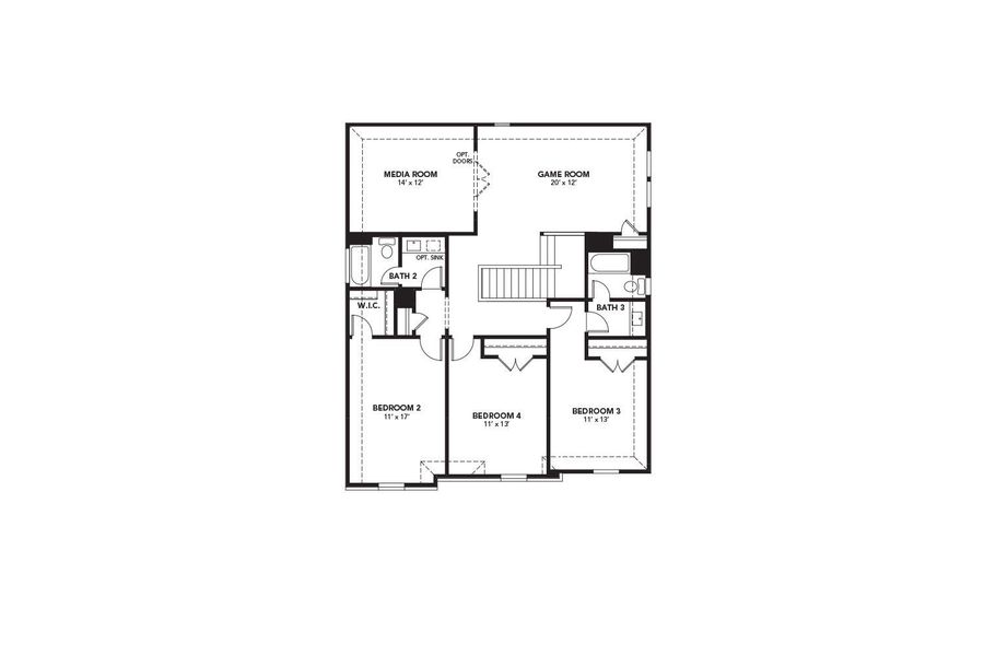 2D floor plan layout of this home in River Ranch, Dayton, TX (Image 4).