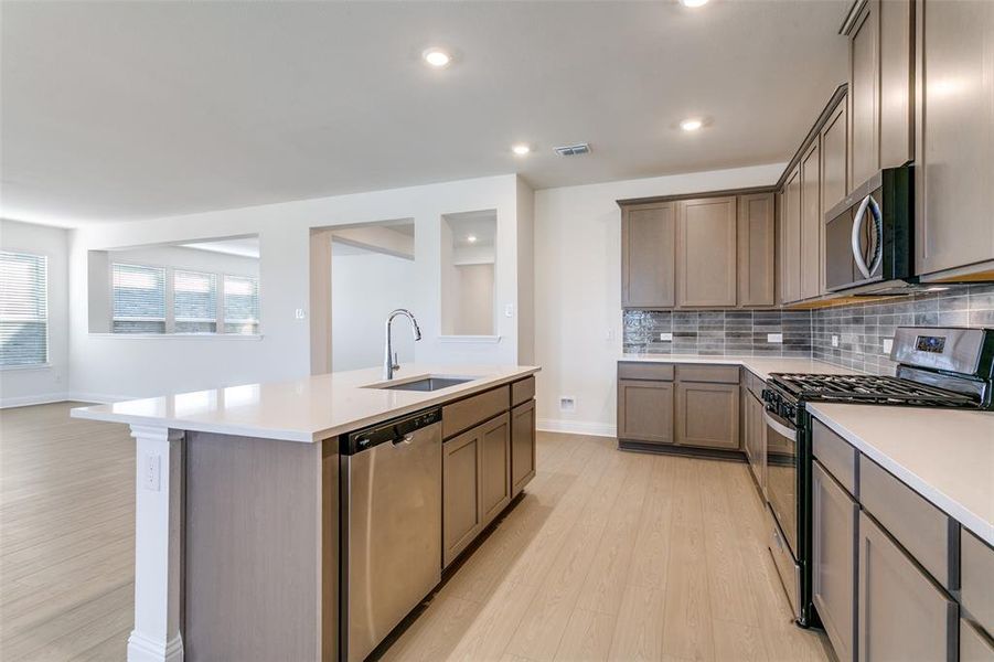 Furnished interior view inside a new home in The Preserve Estates, Justin (Image 6).