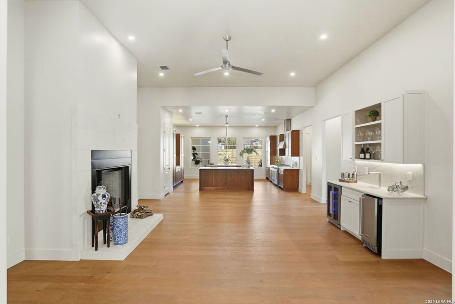 Furnished interior view inside a new home in , Terrell Hills (Image 13).