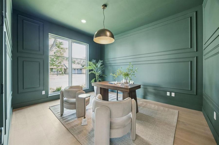 Furnished interior view inside a new home in , Dallas (Image 8).