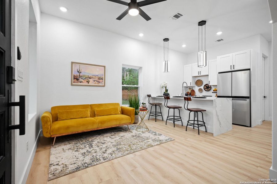 Furnished interior view inside a new home in , San Antonio (Image 33).