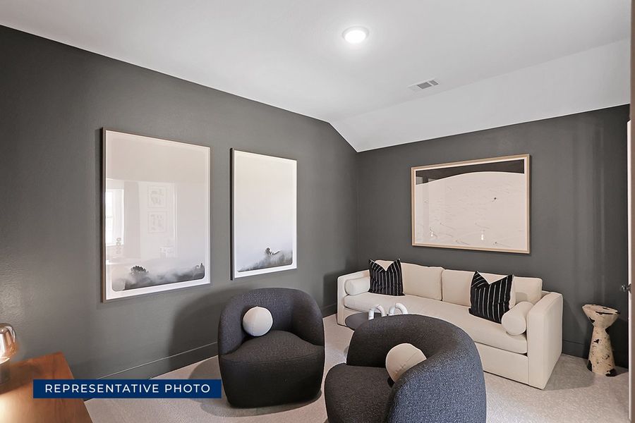 Representative furnished interior of a home built from the Ford F by First Texas Homes in Spiritas Ranch, Little Elm (Image 14).