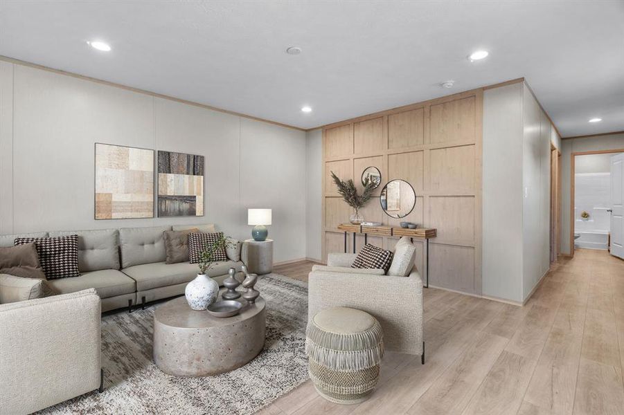 Furnished interior view inside a new home in , Granbury (Image 4). Furnished interior view inside a new home in , Granbury (Image 4).