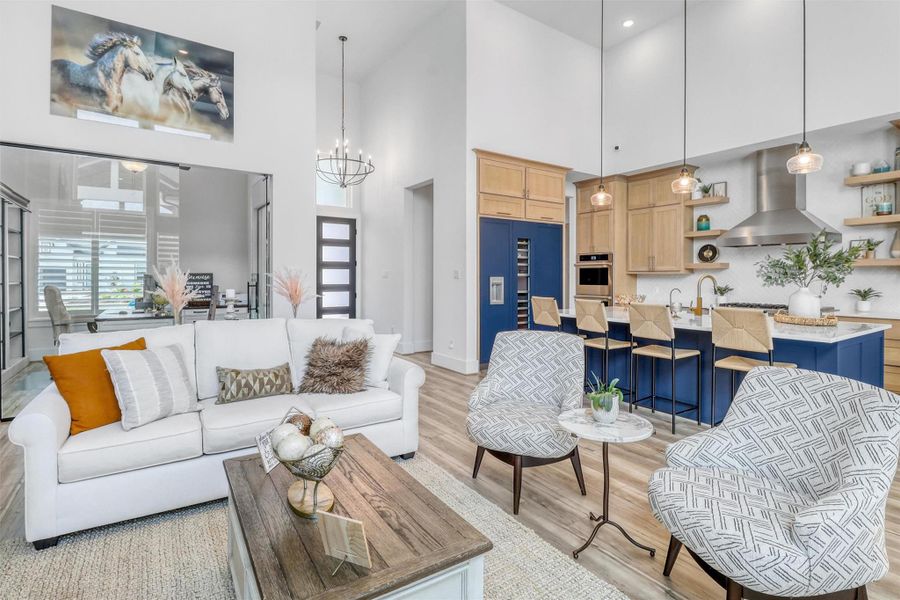 Furnished interior view inside a new home in , Fulshear (Image 8).