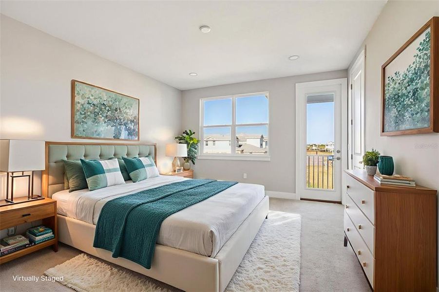 Furnished interior view inside a new home in Lagoon Residences at Epperson, Wesley Chapel (Image 14).