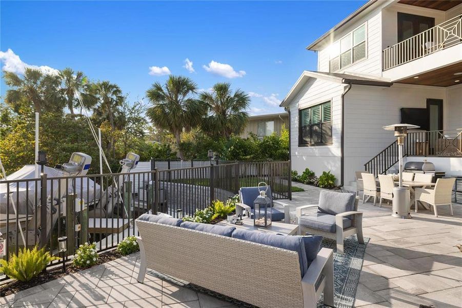 Exterior details and patio area of a home in , Sarasota (Image 46).