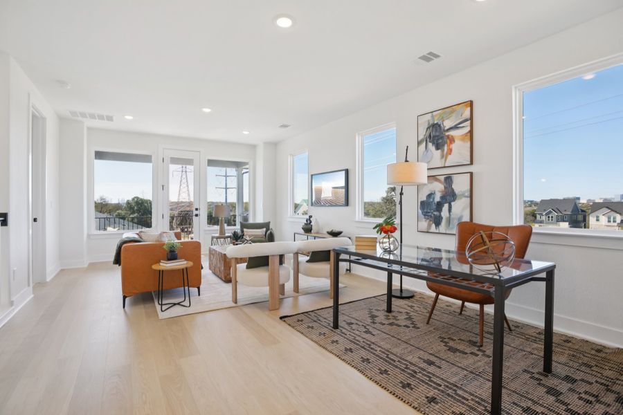 Furnished interior view inside a new home in Foxfield, Austin (Image 17).