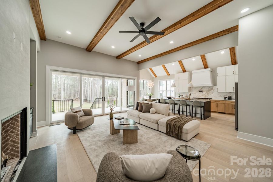 Open Concept Great Room and Kitchen