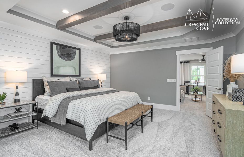 Representative furnished interior of a home built from the Woodward - Waterway Collection by Pulte Homes in Crescent Cove, Myrtle Beach (Image 28).