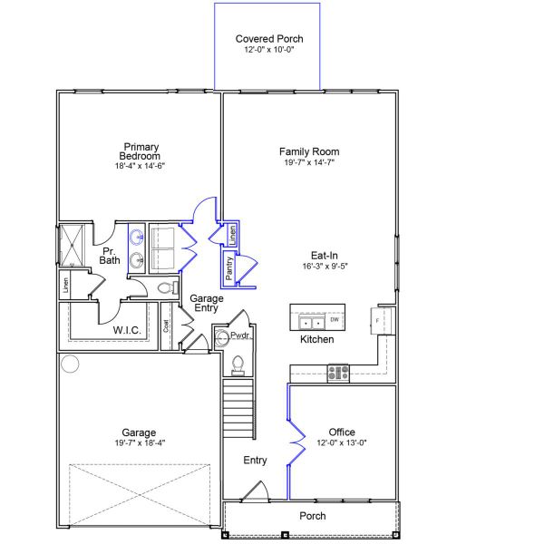 2D floor plan layout of this home in Citadel Point at Southbridge, Sneads Ferry, NC (Image 2). 2D floor plan layout of this home in Citadel Point at Southbridge, Sneads Ferry, NC (Image 2).