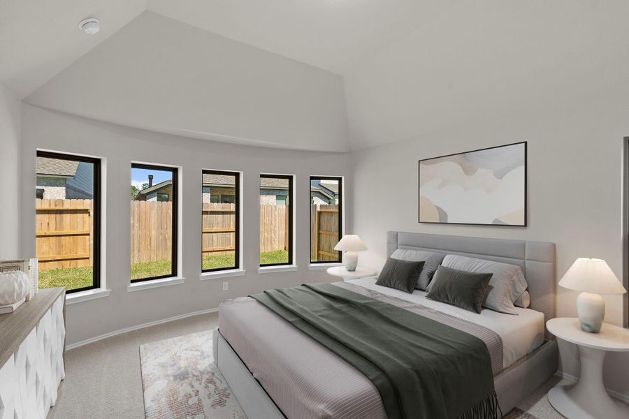 Furnished interior view inside a new home in Grand Central Park, Conroe (Image 8).