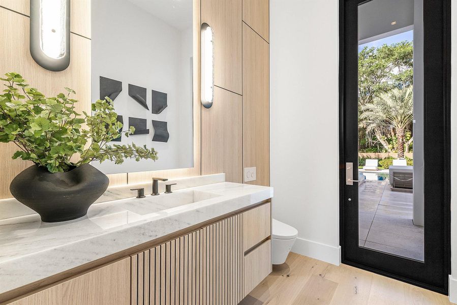 Furnished interior view inside a new home in , Delray Beach (Image 50).