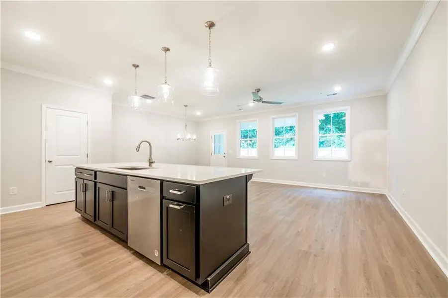 Furnished interior view inside a new home in River Walk Place, Lawrenceville (Image 3).