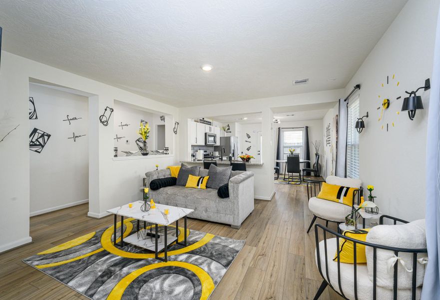 Living room from the front door