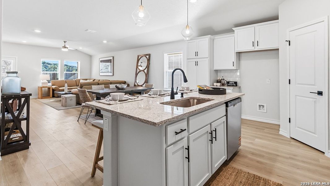 Furnished interior view inside a new home in The Birch at Spencer Ranch, Boerne (Image 15).