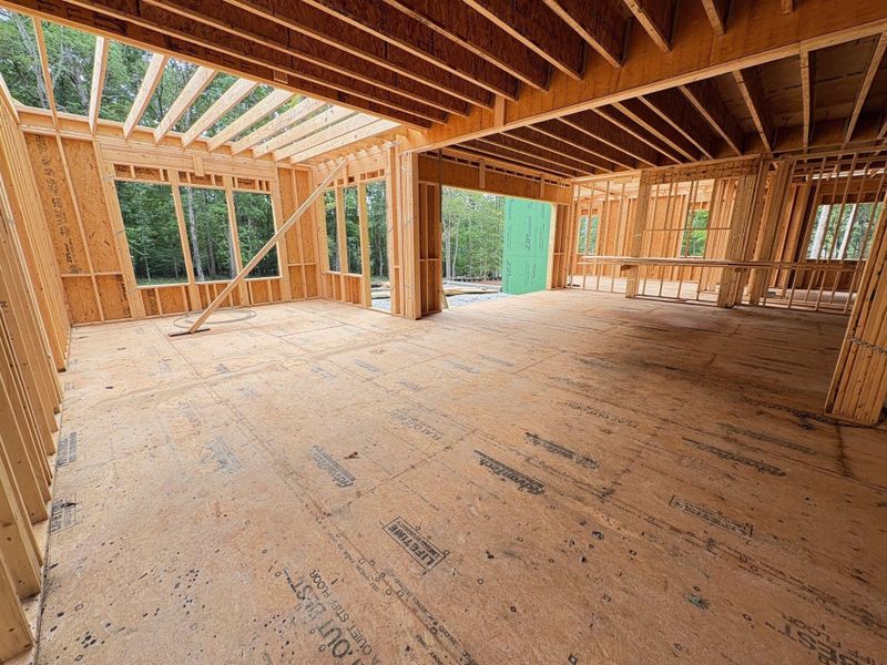 In-progress construction of a new home in Blanton's Grove, Wake Forest, NC (Image 6). In-progress construction of a new home in Blanton's Grove, Wake Forest, NC (Image 6).
