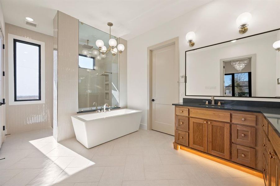 Furnished interior view inside a new home in Montclair, Prosper (Image 16).