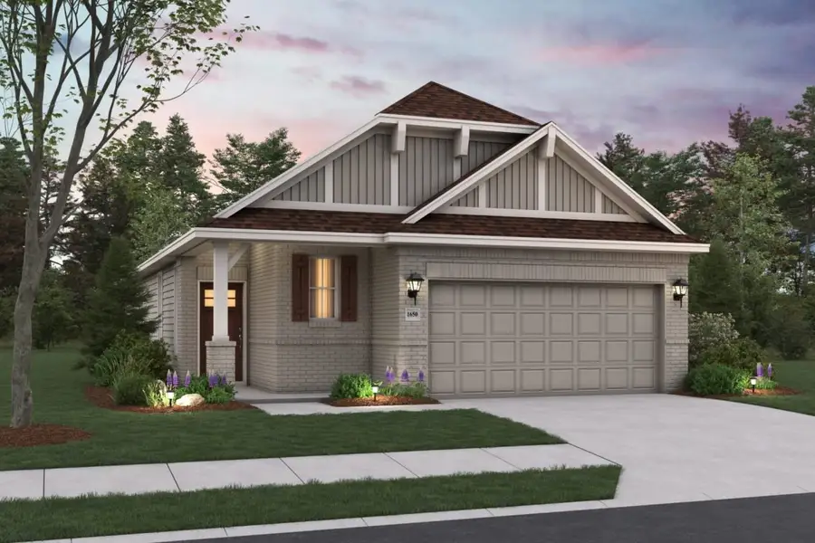 Representative exterior photo of a completed home built from the McClellan II Mustang Meadows 40s by Brohn Homes in Mustang Meadows, Waller, TX (Image 7).