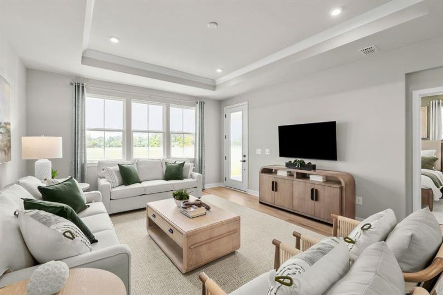 Representative furnished interior of a home built from the Geneva by Ryan Homes in Middle Creek Village, Bolivia (Image 15).