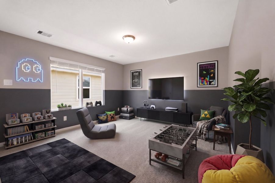 Representative furnished interior of a home built from the Ruby by CastleRock Communities in La Terra, Celina (Image 10).