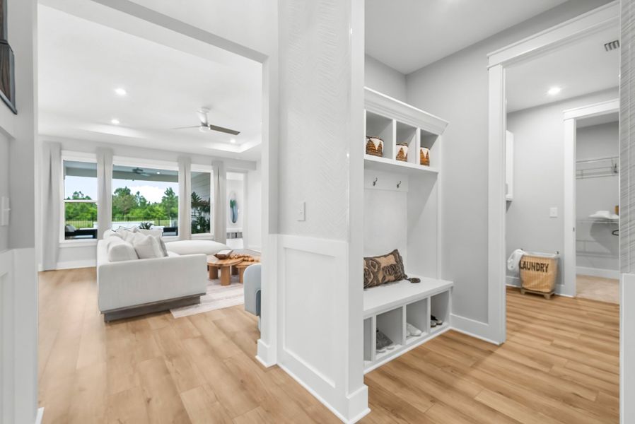 Representative furnished interior of a home built from the Ivy by Fischer Homes in Twin Lakes, Hoschton (Image 9).